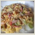 こにゃん太くん's cooksnap of when they made 超簡単☆ネギ卵のオイスターソースかけ♪.