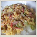 こにゃん太くん's cooksnap of when they made 超簡単☆ネギ卵のオイスターソースかけ♪.