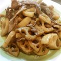 natuyagi's cooksnap of when they made 歯ごたえ最高!!れんこんと豚肉の甘辛炒め.