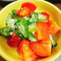 kou☆27's cooksnap of when they made レンジだけ！ミニトマトとオクラのサラダ.