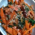 やまだみん's cooksnap of when they made 葉つき人参まるごとキンピラ.