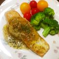 kaori5548's cooksnap of when they made バジルソースでたらのムニエル.