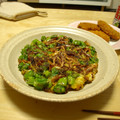 ひび稚魚's cooksnap of when they made 桜海老としし唐の卵焼き。.