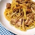 ゆう♫＊。's cooksnap of when they made 鶏とキノコのペペロンチーノ.
