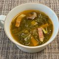 コムギ大好き's cooksnap of when they made ビタミン、葉酸たっぷり。青汁ケールスープ.