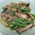 味見で満腹's cooksnap of when they made なすとインゲンのごまみそ炒め.