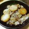 チヒナコ's cooksnap of when they made 山芋と豚肉のニンニク炒め.