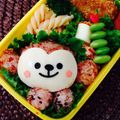 ミセスあまぐり's cooksnap of when they made 動物♬おさるさん♡キャラ弁.