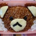 レオン犬's cooksnap of when they made キャラ弁☆りらっくま弁当♪.