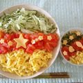 んらう's cooksnap of when they made ☆七夕にぴったりお星様の冷やし中華☆.