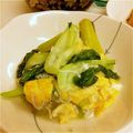 サシミコリン's cooksnap of when they made チンゲン菜とたまごの塩炒め.