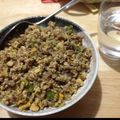 おちゃʔ•̫͡•ʕ's cooksnap of when they made 簡単、雪平鍋でそぼろ丼.