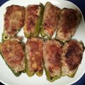 きょーーはん's cooksnap of when they made 話題入りのつくねを使ったピーマンの肉詰め.