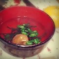 ma:9's cooksnap of when they made 簡単♪塩昆布のお吸い物.