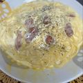 クックYJ8KEX☆'s cooksnap of when they made 生クリーム不要！簡単♪濃厚カルボナーラ.