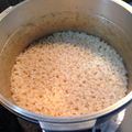 kazunaga's cooksnap of when they made 圧力鍋で玄米を炊く♪.