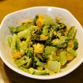 woailiaoli's cooksnap of when they made かぼちゃと小松菜のあえもの.