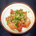 栄にゃ's cooksnap of when they made ＊*soup定番！鮪の漬け丼＊*.