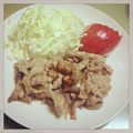 ユカリん。's cooksnap of when they made 我が家の生姜焼き♪その2（定食屋さん風）.