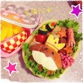 るなmama☆'s cooksnap of when they made ロールパンで王様なめこ　キャラ弁.