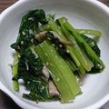 しもきゅう's cooksnap of when they made 小松菜と舞茸、じゃこ炒め.