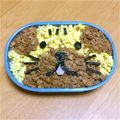 うに子's cooksnap of when they made 鶏そぼろで！犬のキャラ弁★ビーグル★.