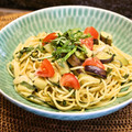 ちべターリー's cooksnap of when they made なすとしその簡単和風パスタ.