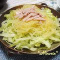 みろり6221's cooksnap of when they made 豚シャブわさび醤油ダレwithそうめんかぼちゃと水菜.
