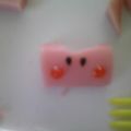 フランクフルトJr's cooksnap of when they made 魚ニソでピンクうさぎ☆１☆キャラ弁.
