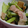 にゃぁくん's cooksnap of when they made 小松菜と豚肉の炒め物.