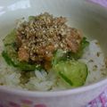 にゃぁくん's cooksnap of when they made 超簡単♪ツナキュウリ丼♪.