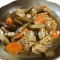 papikun's cooksnap of when they made ✽フライパンで♪甘辛鶏ごぼう✽.