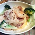 makincos's cooksnap of when they made ☆えびとブロッコリーのクリームパスタ☆.