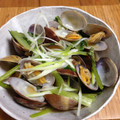 美耶美's cooksnap of when they made あさりの酒蒸し(にんにくバターしょう油).