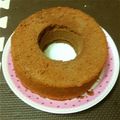 mks2's cooksnap of when they made ノンオイル☆チョコバナナシフォンケーキ.