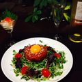 hanaruna13's cooksnap of when they made 塩麹ＤＥとろ～り卵が美味☆マグロのユッケ.