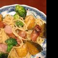 70yuyu50's cooksnap of when they made ＊南瓜を使った茹でないクリームパスタ＊.
