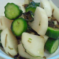 まあちゃんpcs's cooksnap of when they made 簡単きゅうりと大根のシソ風味漬物.