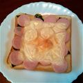 mami000's cooksnap of when they made おさかなソーセージ＊わさびトースト.