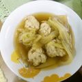 M130018's cooksnap of when they made ●簡単やみつき鶏団子スープ☆●.