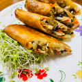 kinniko's cooksnap of when they made ✽もやしと春雨の簡単春巻き✽.
