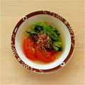 ひーこ2748's cooksnap of when they made 小松菜とトマトの煮びたし.