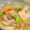 iam樹's cooksnap of when they made 薄切り牛肉と大根のコクのある煮物.