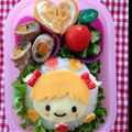 maimai1120's cooksnap of when they made 簡単キャラ弁♡ラブリーな女の子.