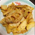 てっこちゃある's cooksnap of when they made レンコンとじゃがいものみそマヨ炒め.