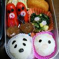 ☆えりママ☆'s cooksnap of when they made 簡単キャラ弁!!俵おにぎりdeぶたさん.
