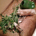tiare＊'s cooksnap of when they made 豆苗と舞茸の炒めもの.