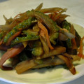 chappiejam's cooksnap of when they made ゴーヤを食す！＜ごぼうとゴーヤのきんぴら.