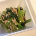 u_rara's cooksnap of when they made ルクエで3分！小松菜とツナのニンニク和え.