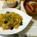 HYGen221's cooksnap of when they made ●簡単フライパンで♡カレー風味のピラフ●.